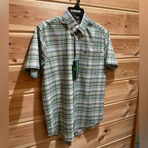 Cinch Arena flex plaid button up